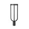 Z-Lite Leland Outdoor Post Mount Fixture, 1-Light, 9 In.W x 26.25 In.H, Sand Black/Sand Blast 5005PHB-BK-LED - alternate 2
